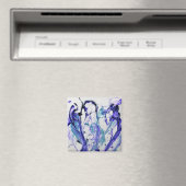 Abstrakt Iris Blume Magnet (In Situ (Geschirrspüler))