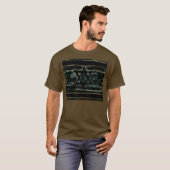 Abstrakt Israel BLACK T-Shirt (Vorne ganz)