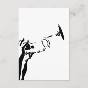 Abstrakt Jazz Trumpet RSVP-Karte RSVP Karte