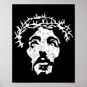 Abstrakt Jesus Christus Portrait - Entwerfen Sie C Poster