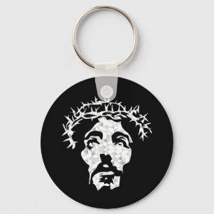 Abstrakt Jesus Christus Portrait - Entwerfen Sie C Schlüsselanhänger