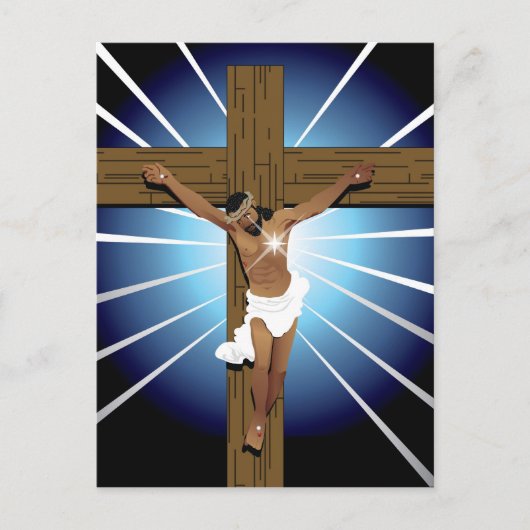 Abstrakt Jesus Christus Postkarte (Vorderseite)