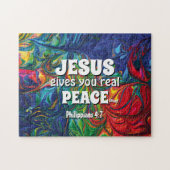 Abstrakt | JESUS GIBT WIRKLICHEN FRIEDEN | Christl Puzzle (Horizontal)