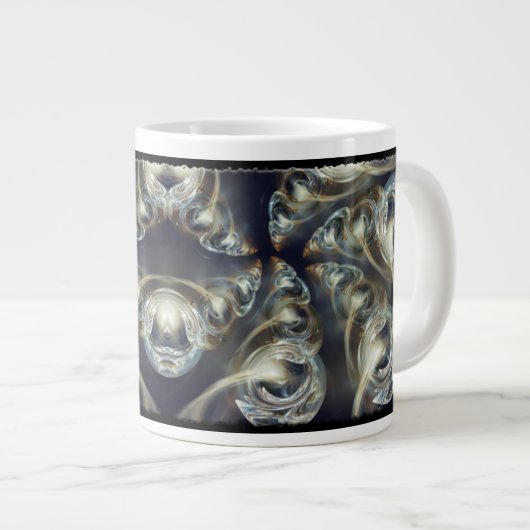 Abstrakt Jumbo-Tasse (Vorderseite Rechts)