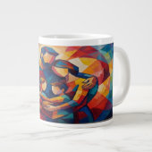 Abstrakt Jumbo-Tasse (Vorderseite Rechts)