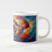 Abstrakt Jumbo-Tasse (Rechts)