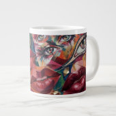 Abstrakt Jumbo-Tasse (Vorderseite Rechts)