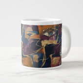 Abstrakt  Jumbo-Tasse (Vorderseite Rechts)
