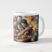 Abstrakt Jumbo-Tasse (Vorderseite Rechts)