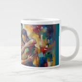 Abstrakt Jumbo-Tasse (Rechts)