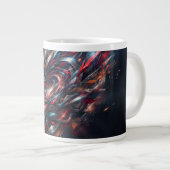 Abstrakt Jumbo-Tasse (Vorderseite Rechts)