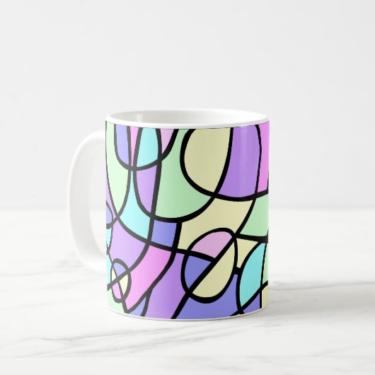Abstrakt Kaffeetasse (Vorderseite Links)