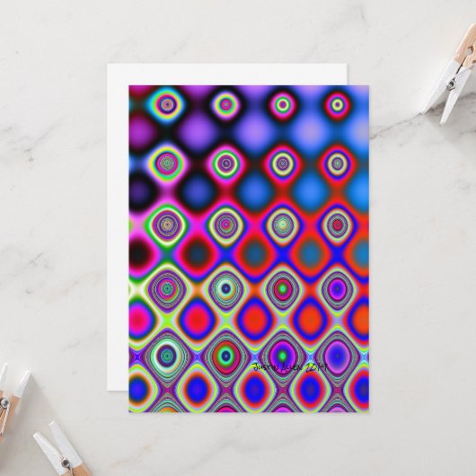 Abstrakt Karte (Vorderseite/Rückseite Beispiel)