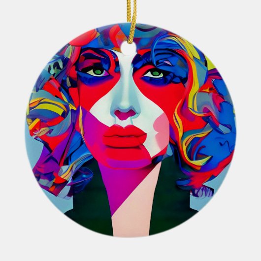 Abstrakt Keramik Ornament (Vorne)