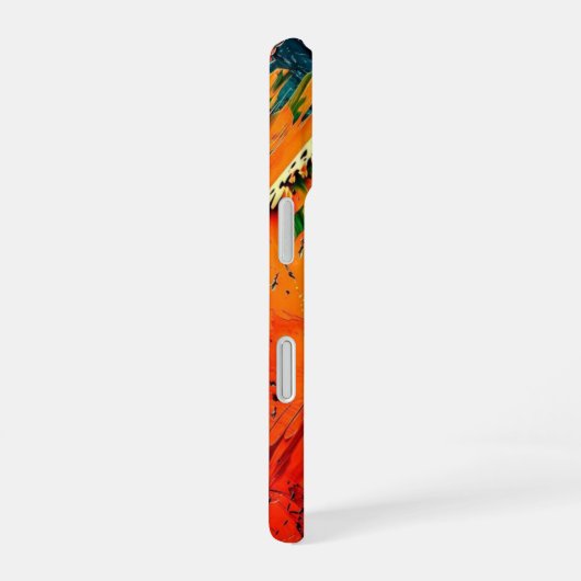 Abstrakt Kinetic Spritzer_ iPhone Case iPhone 16 Hülle (Rechte Seite)
