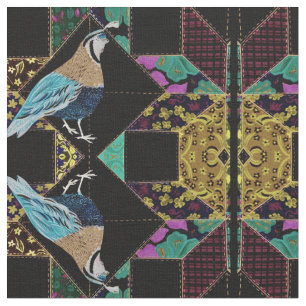 Abstrakt King Quail Quilt Stoff
