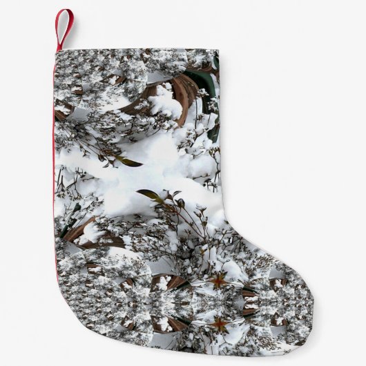 Abstrakt Kleiner Weihnachtsstrumpf (Vorderseite)