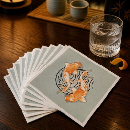 Abstrakt Koi Paper Napkins Serviette