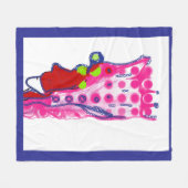 Abstrakt königliche Kunst Fleece Decke (Vorderseite (Horizontal))