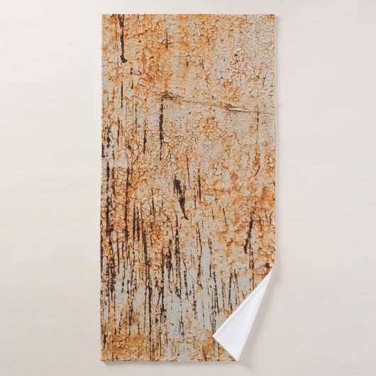 Abstrakt korrodierte bunte rostige Metall-Hintergr Badehandtuch (Badehandtuch)