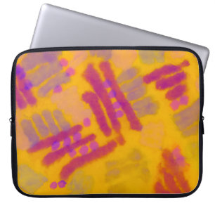 Abstrakt kreative Zeichnung. Herbstfarben Hintergr Laptopschutzhülle
