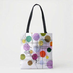 Abstrakt kunstinspirierter nahtloser Hintergrund Tasche