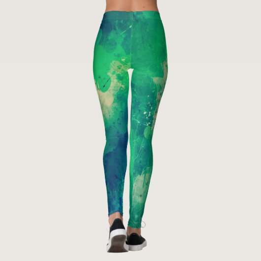 Abstrakt Künstlerisch Leggings (Rückseite)