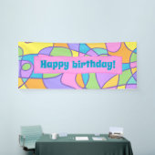 Abstrakt-künstlerisches Geburtstagsbanner Banner (Messeveranstaltung)