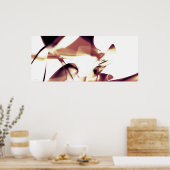 Abstrakt.Kurven Poster (Küche)