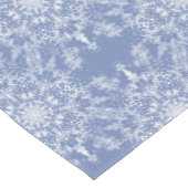 Abstrakt Lacy Fraktal Snowflake Pattern auf Blue Kurzer Tischläufer (Ecke)