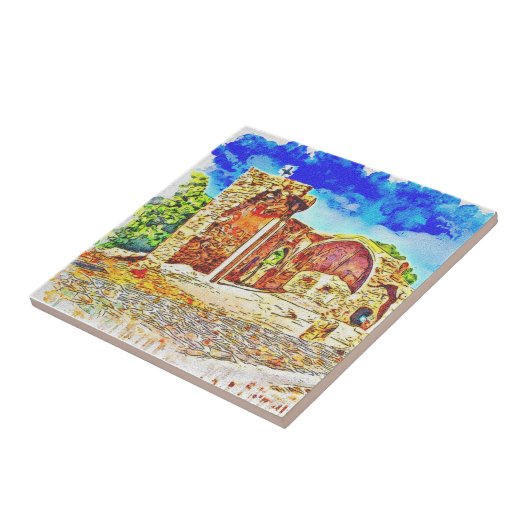 Abstrakt Landschaftlich Fliese (Seite)