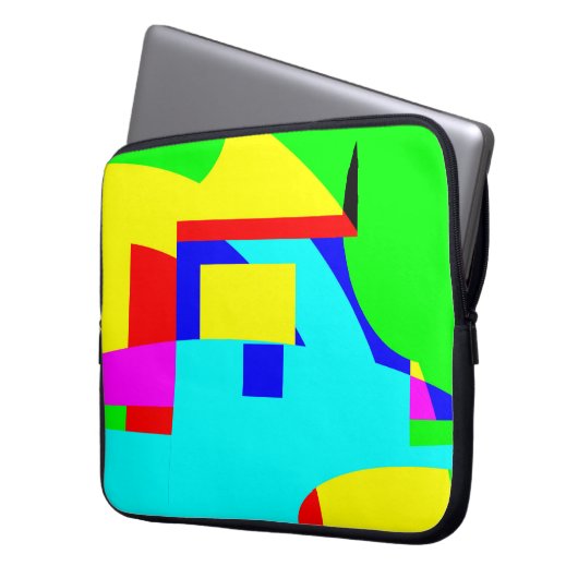 Abstrakt Laptopschutzhülle (Vorderseite Links)