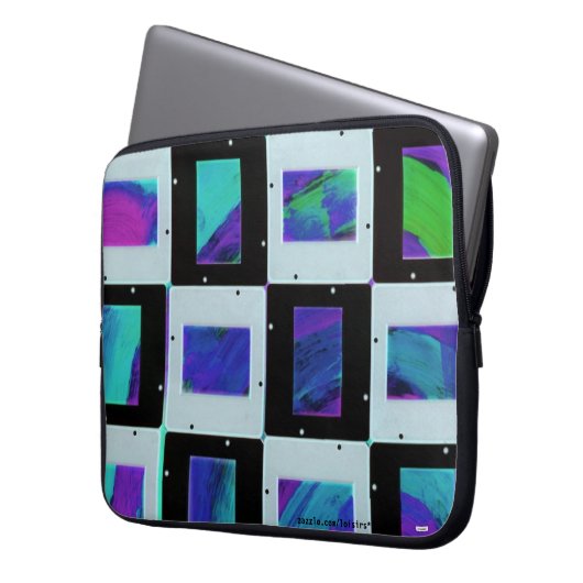 Abstrakt Laptopschutzhülle (Vorderseite Links)