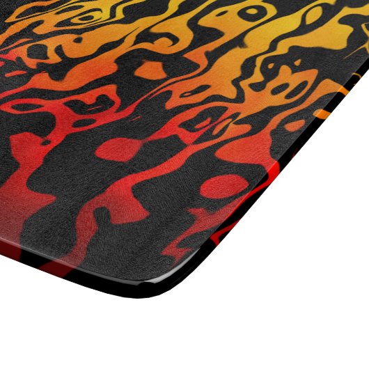 Abstrakt Lava Schneidebrett (Ecke)