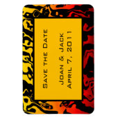 Abstrakt Lava Swirl Magnet (Vertikal)