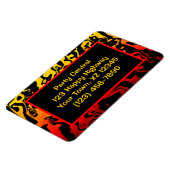 Abstrakt Lava Swirl Magnet (Linke Seite)