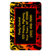 Abstrakt Lava Swirl Magnet (Vertikal)