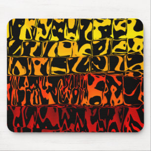 Abstrakt Lava Swirl Squared Mousepad
