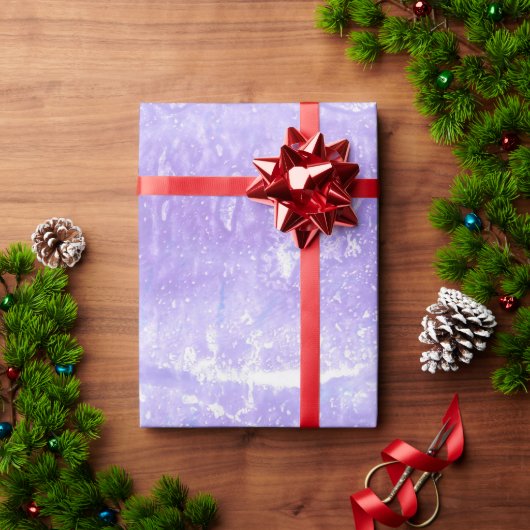 Abstrakt Lavender White Blue Gift Wrap Geschenkpapier (Feiertagsgeschenk)
