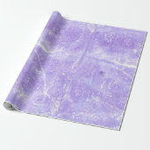 Abstrakt Lavender White Blue Gift Wrap Geschenkpapier (Ungerollt)