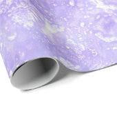 Abstrakt Lavender White Blue Gift Wrap Geschenkpapier (Rolleneckpunkt)