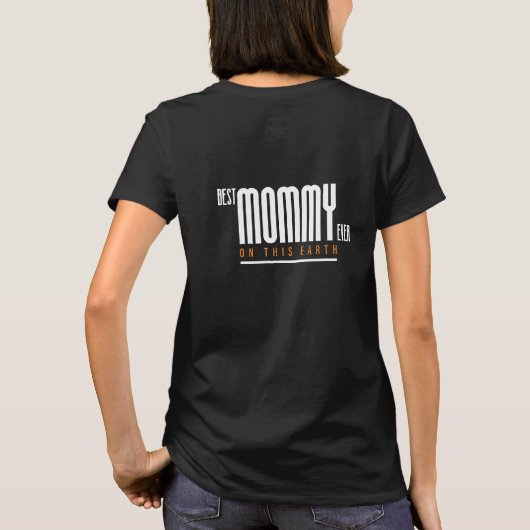 Abstrakt lebendige Best Mommy aller Zeiten auf die T-Shirt (Rückseite)