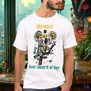 Abstrakt Lebendiges Koala Stressfreies T-Shirt