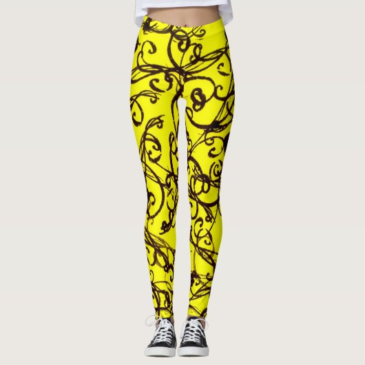 Abstrakt Leggings (Vorderseite)