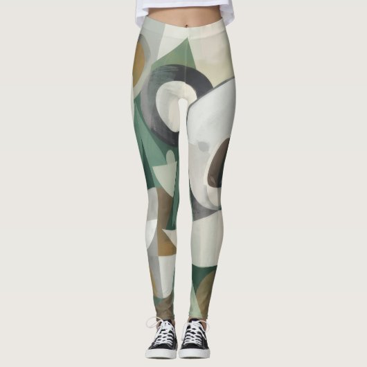 Abstrakt Leggings (Vorderseite)