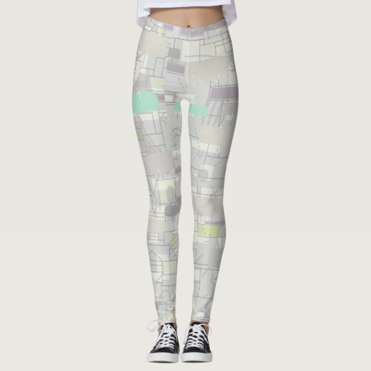 Abstrakt Leggings (Vorderseite)