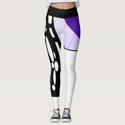 Abstrakt Leggings (Vorderseite)