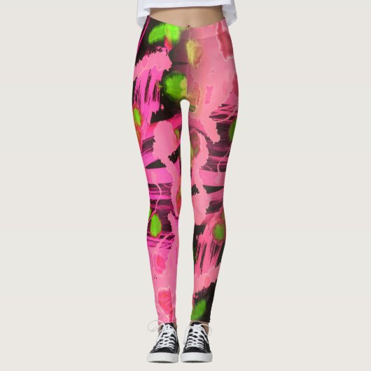 Abstrakt Leggings (Vorderseite)