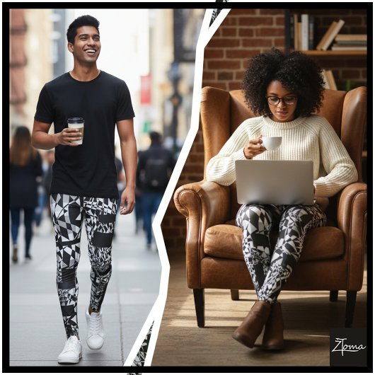 abstrakt leggings