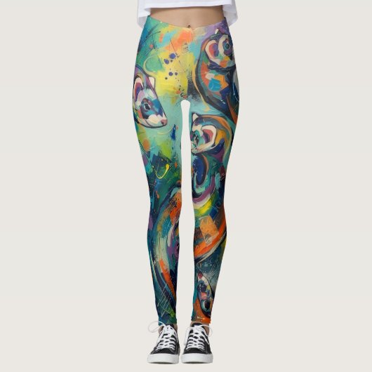 Abstrakt leggings (Vorderseite)